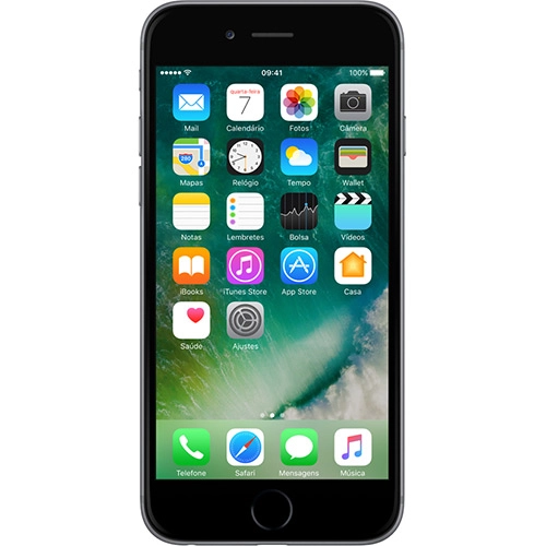 Celular Iphone 6 16GB 4G Wi-Fi Cmera 8MP - Celulares - cinza escuro - Central - unidade    Cod. CL IP 6 16gb